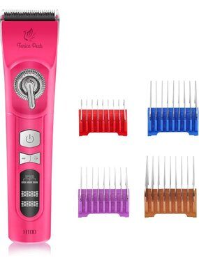 Cordless Dog Grooming Clippers - 12-Hour Runtime, 3-Speed Quiet Trimmer for